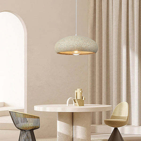 Creative Stone Beige Pendant Light For Dining Room
