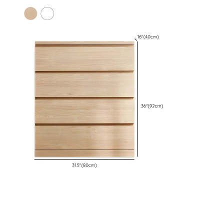 Vertical White Manufactured Wood Dresser