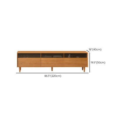 Scandinavian Natural Cherry Drawer TV Stand