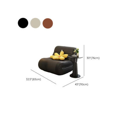 White Waterproof Upholstered Rocking Chair
