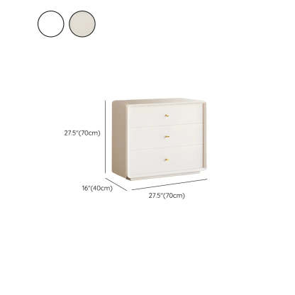 White Waterproof Wood Soft-Close Accent Chest — White