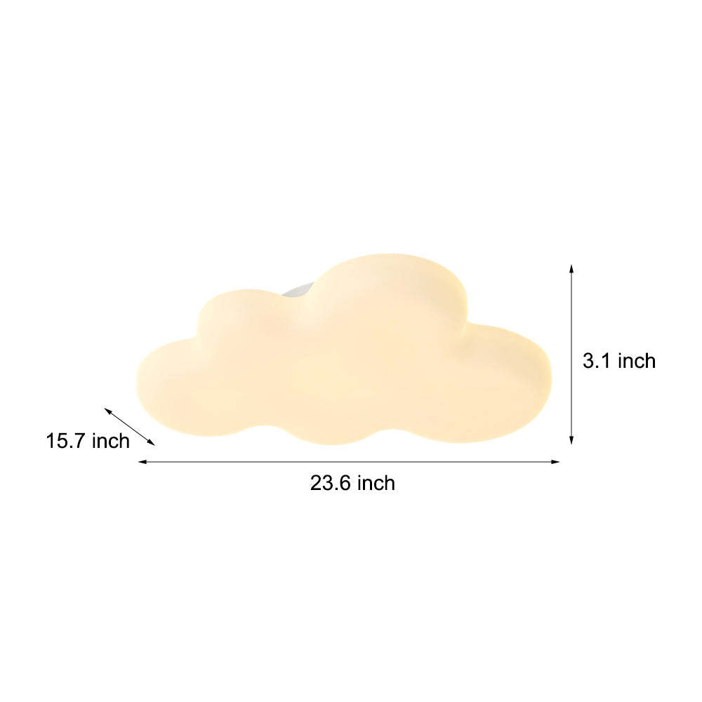Cartoon Cloud Milky White Modern LED Ceiling Light
