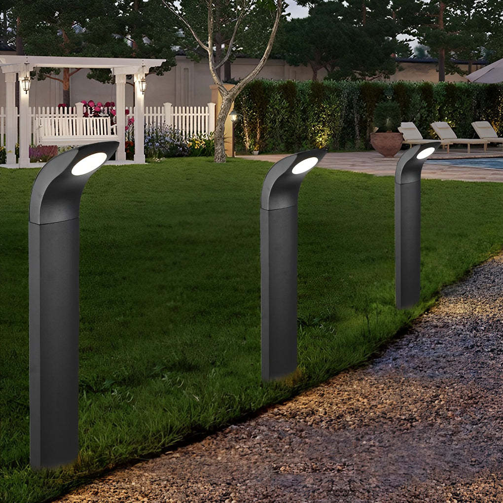 Waterproof IP65 COB LED Black Modern Outdoor Pathway Lights-Lighom