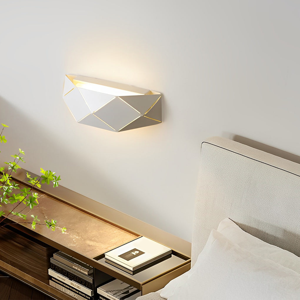 Minimalist Geometric Iron Acrylic Modern Wall Light