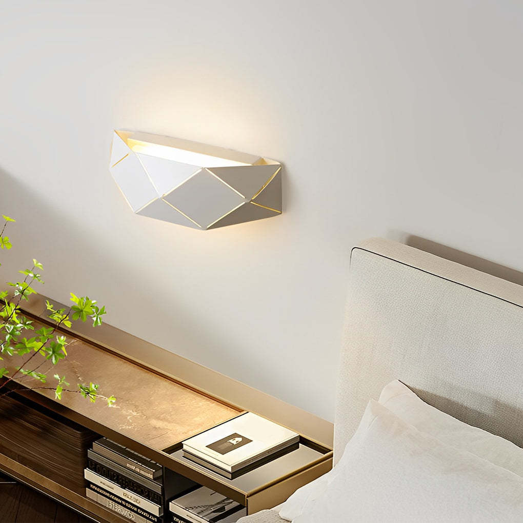 Minimalist Geometric Iron Acrylic Modern Wall Light