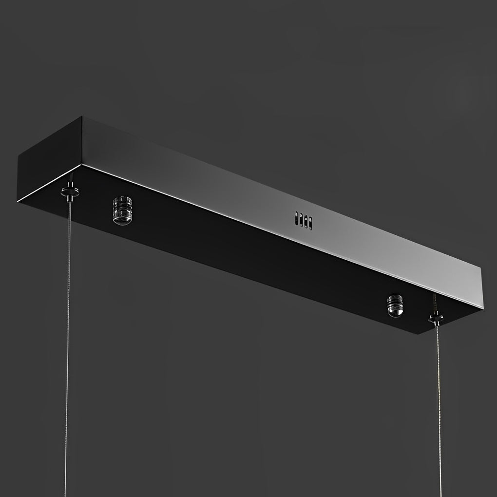 Long Strip Mountain Dimmable LED Postmodern Chandelier