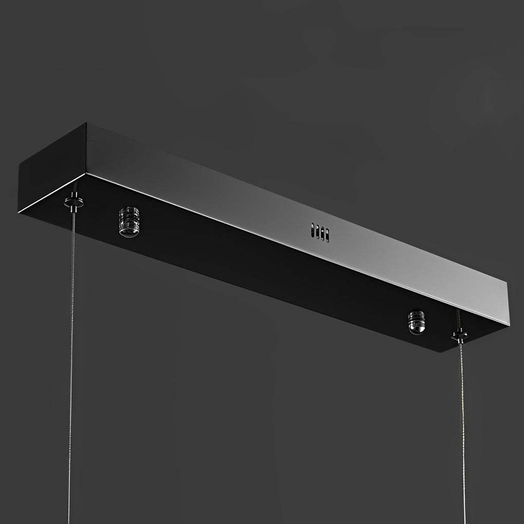 Long Strip Mountain Dimmable LED Postmodern Chandelier