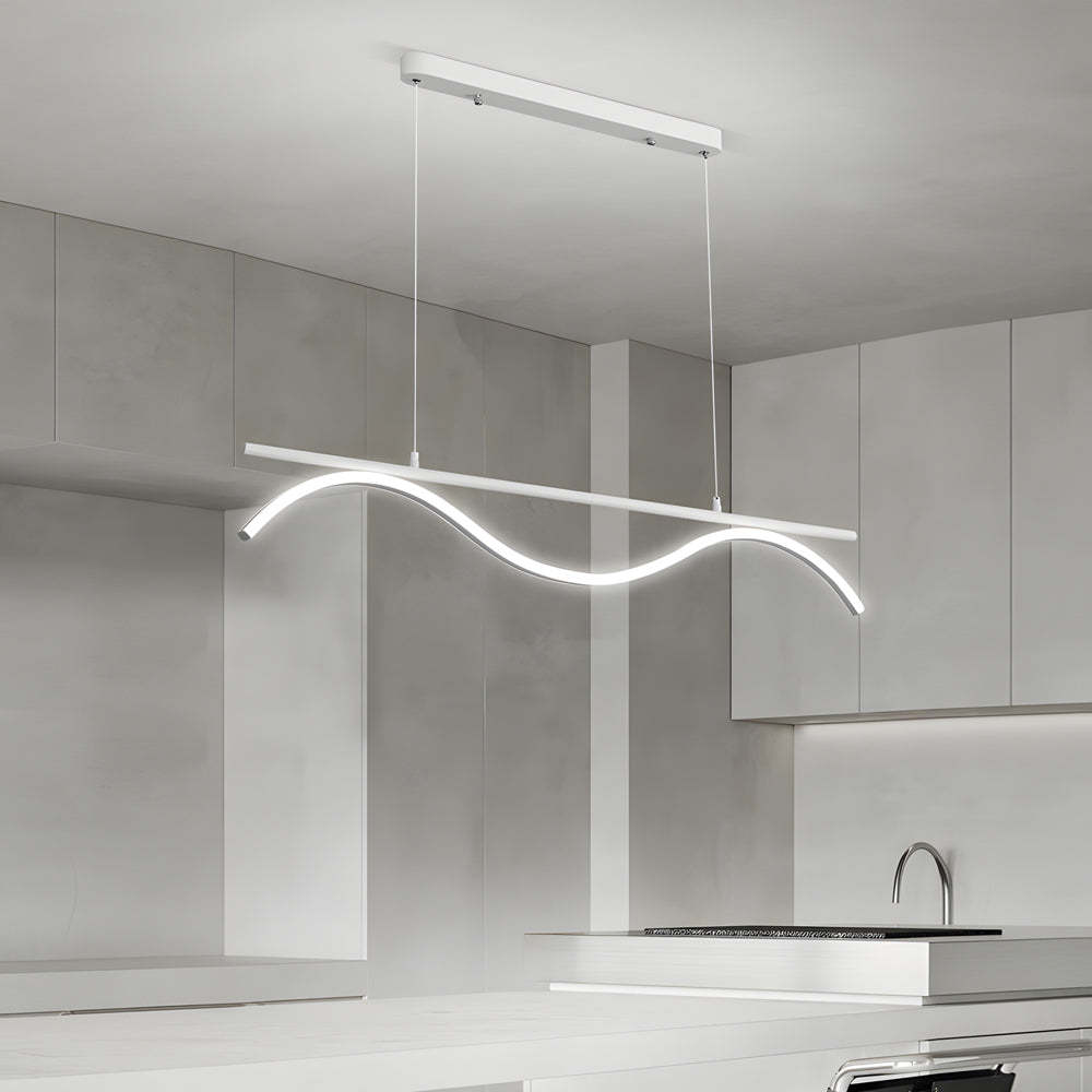 Linear Wave LED Island Light