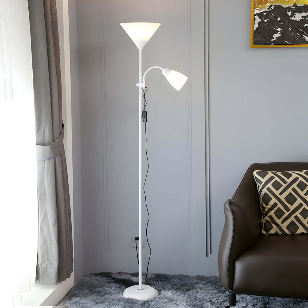 67 inch Modern Torchiere Uplight Floor Lamp with Adjustable Sidelight-Lighom