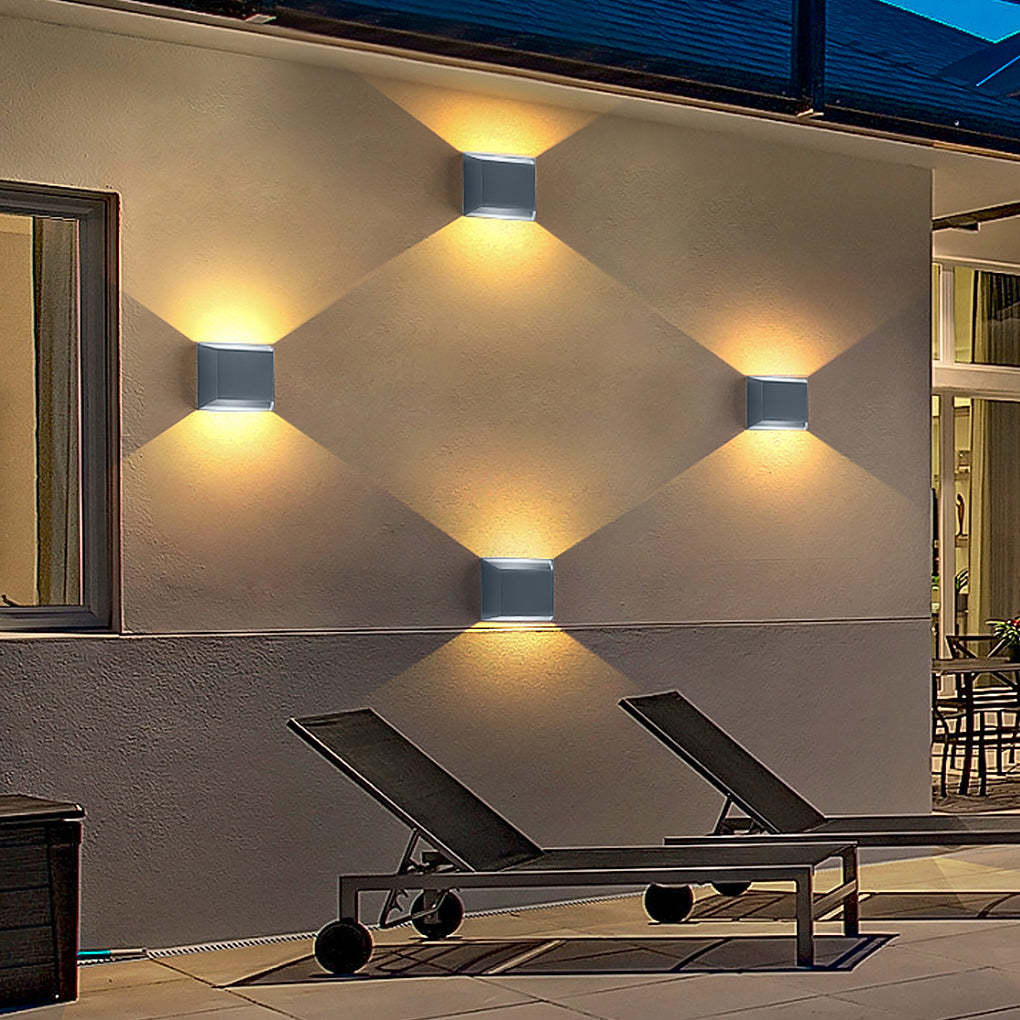 Modern Minimalist Waterproof LED Wall Light for Outdoor Villa Courtyard Garden-Lighom