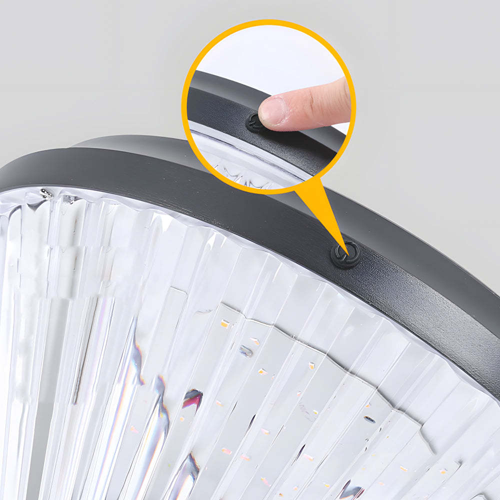 Black Solar LED Bollard Path Light