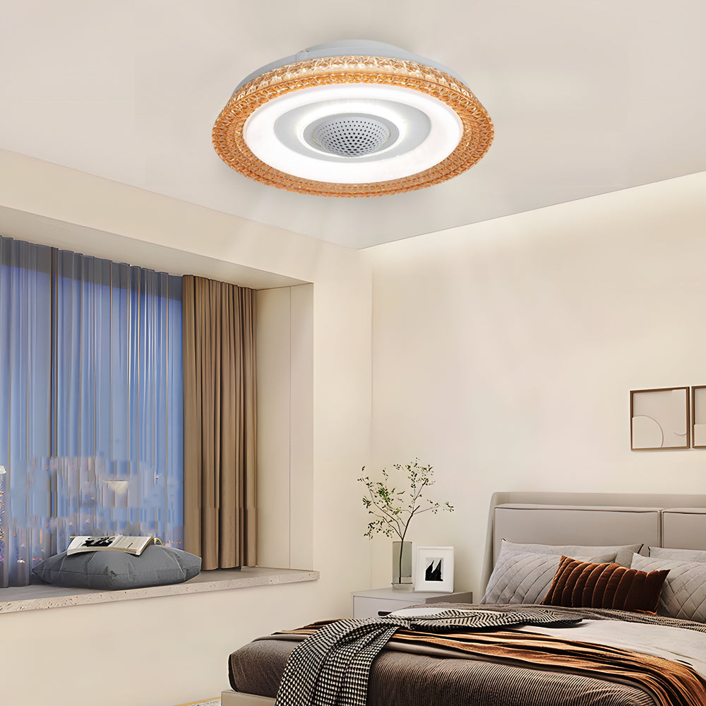 20" 6-Speed Bladeless Smart Dimmable LED Ceiling Fan