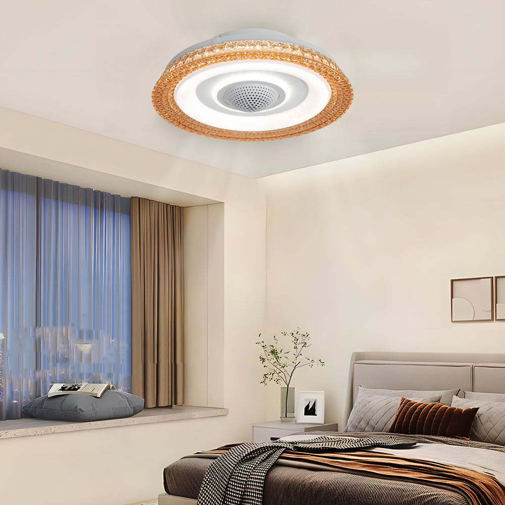20" 6-Speed Bladeless Smart Dimmable LED Ceiling Fan