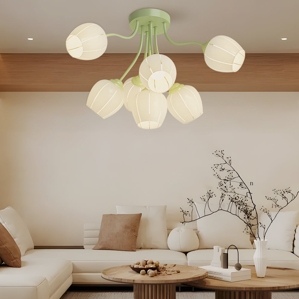 Flower Dimmable French Style Chandelier
