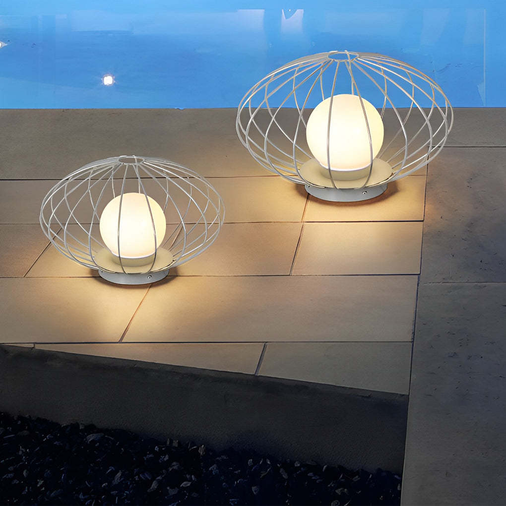 Mushroom Cage Shape LED Waterproof Modern Lawn Lamp Outdoor Lights-Lighom