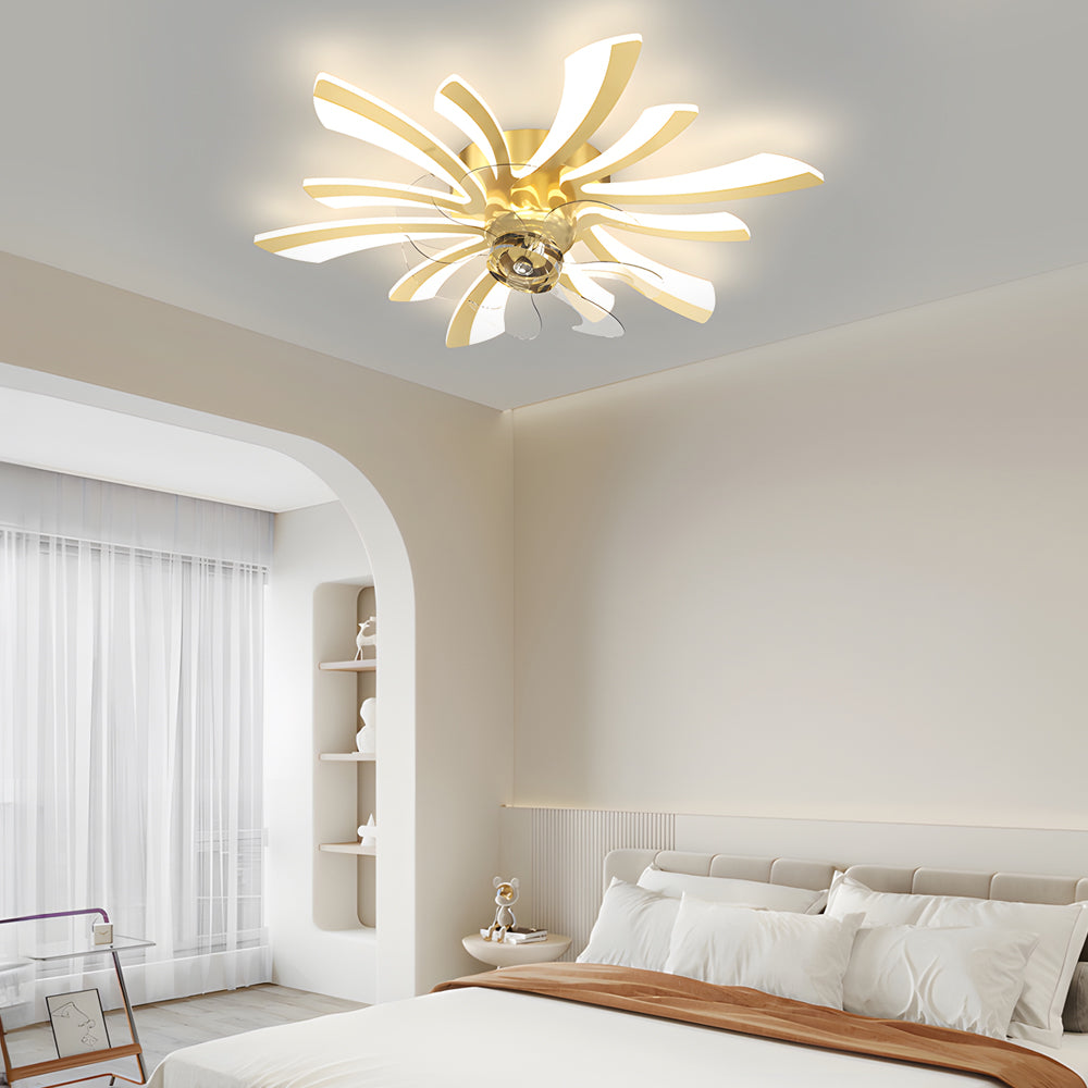 Flower 3-Step Dimming Modern Ceiling Fan