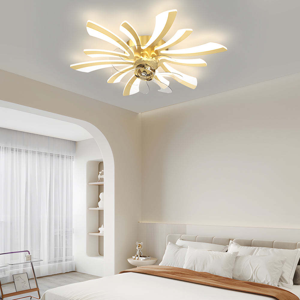 Flower 3-Step Dimming Modern Ceiling Fan