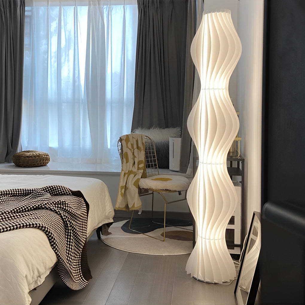 Modern Coastal LED Wavy Floor Lamp-Lighom