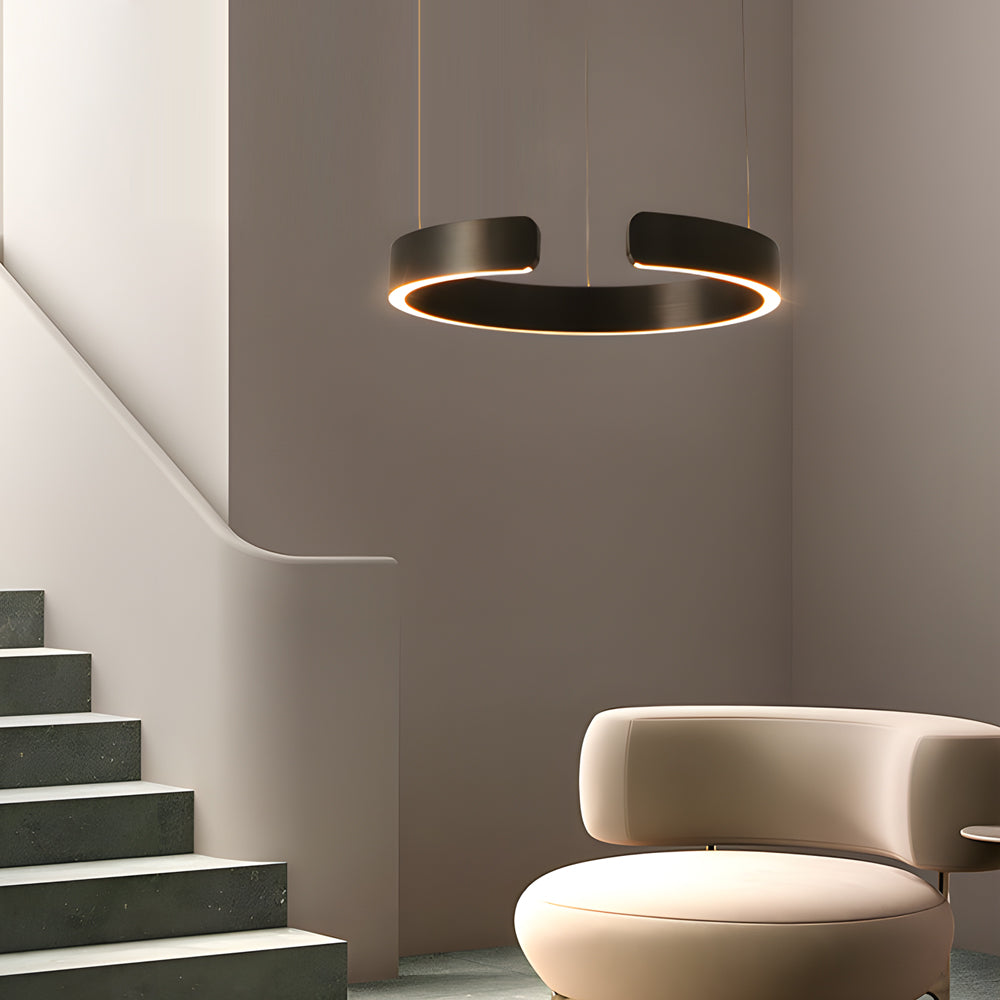 Modern C-Shaped Adjustable Pendant Light