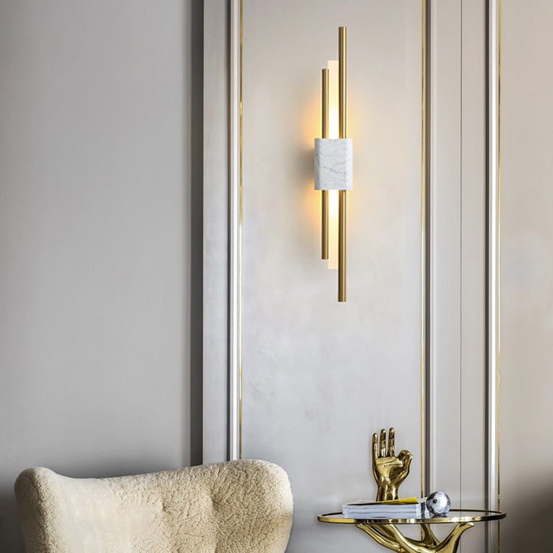 Strips Marbles Creative Luxury Postmodern LED Wall Lights Fixture Wall Lamp-Lighom