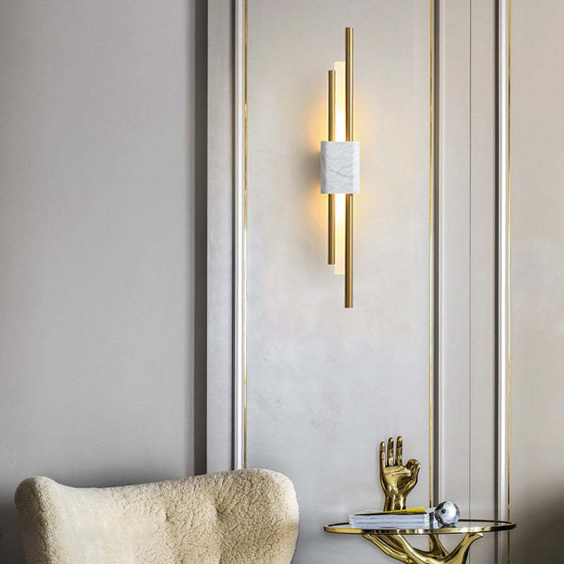 Strips Marbles Creative Luxury Postmodern LED Wall Lights Fixture Wall Lamp-Lighom