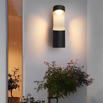 Creative LED Waterproof Black Modern Outdoor Wall Lamp Exterior Lights-Lighom