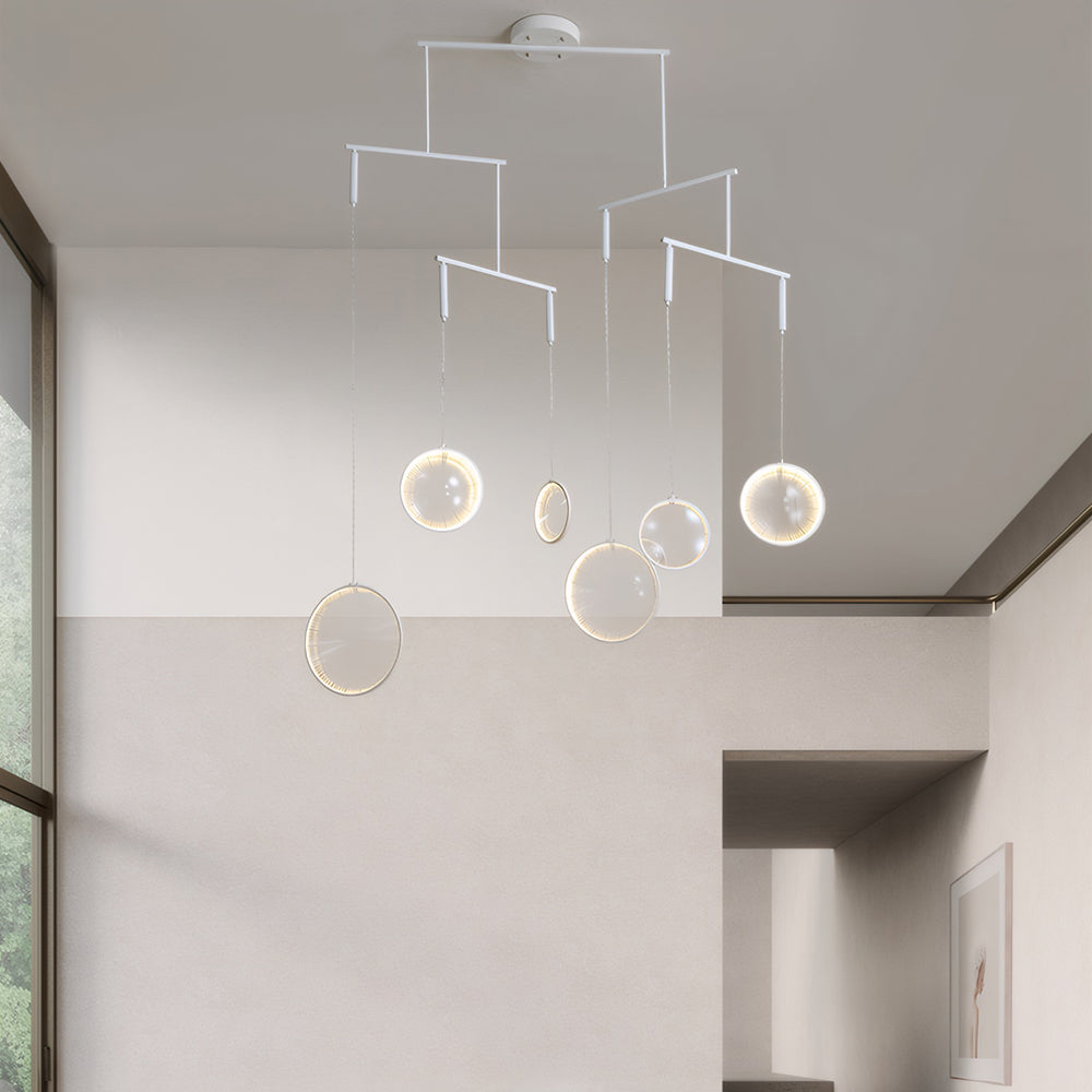 White Focus LED Chandelier