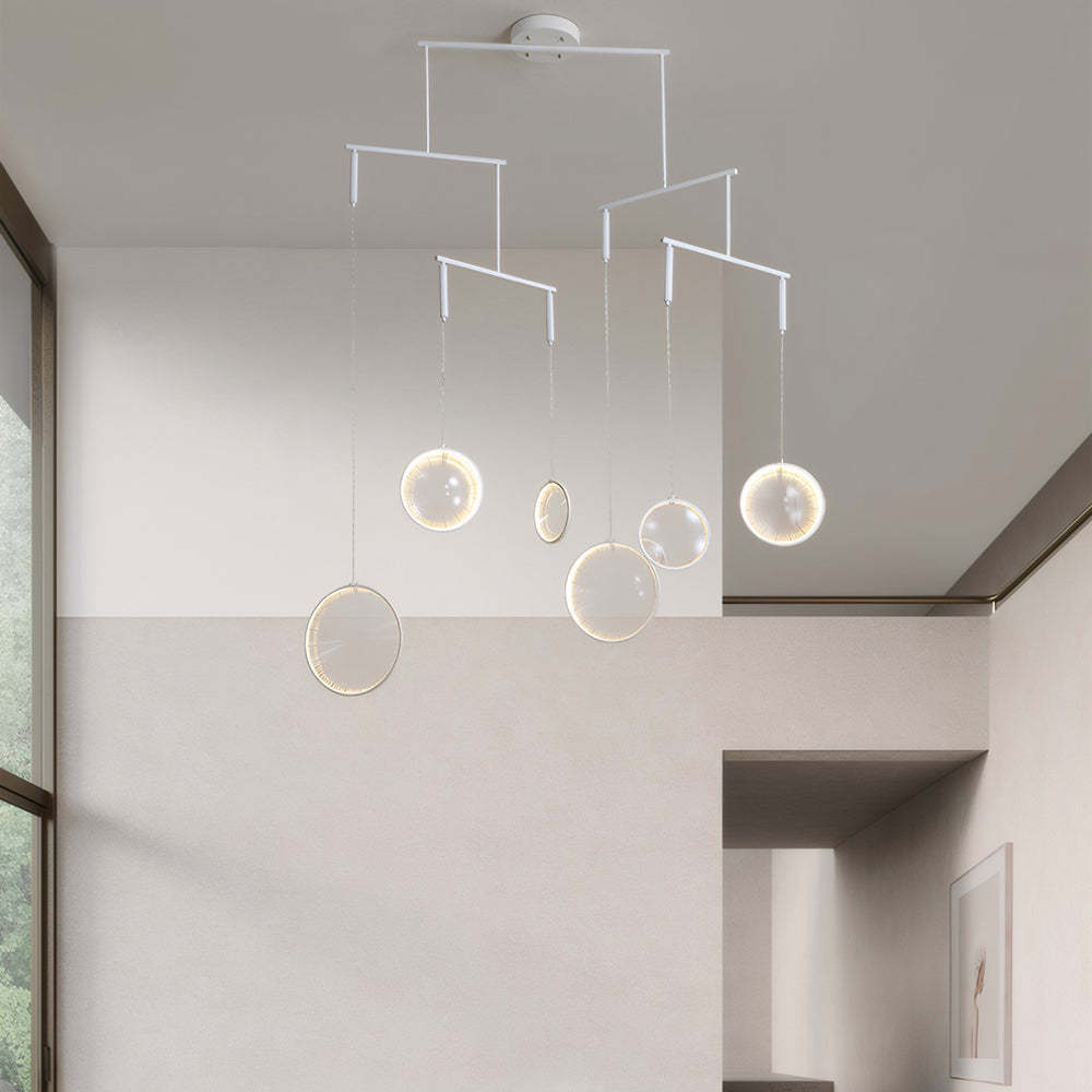 White Focus LED Chandelier