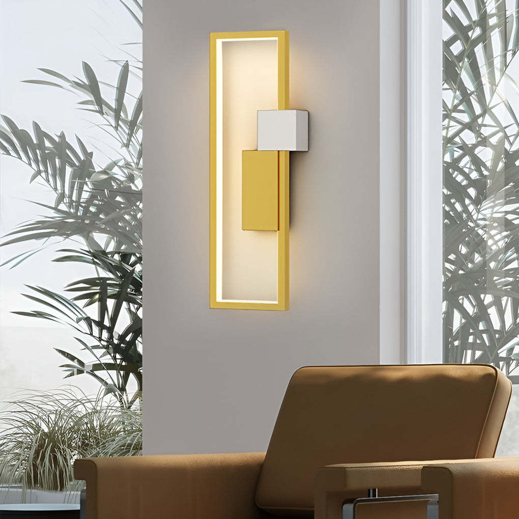 Rectangular Three-Color Nordic LED Wall Light