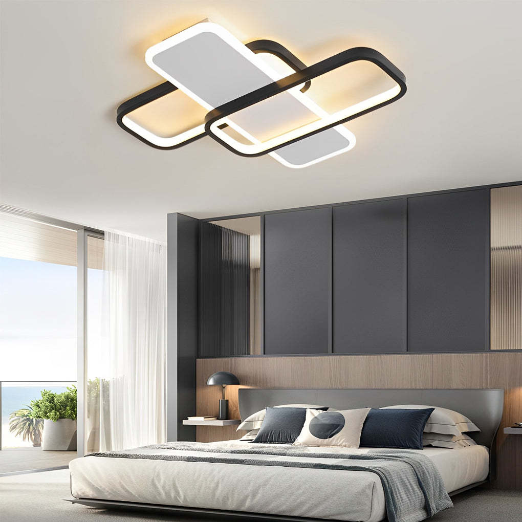 Overlapping Stepless Dimming Nordic Ceiling