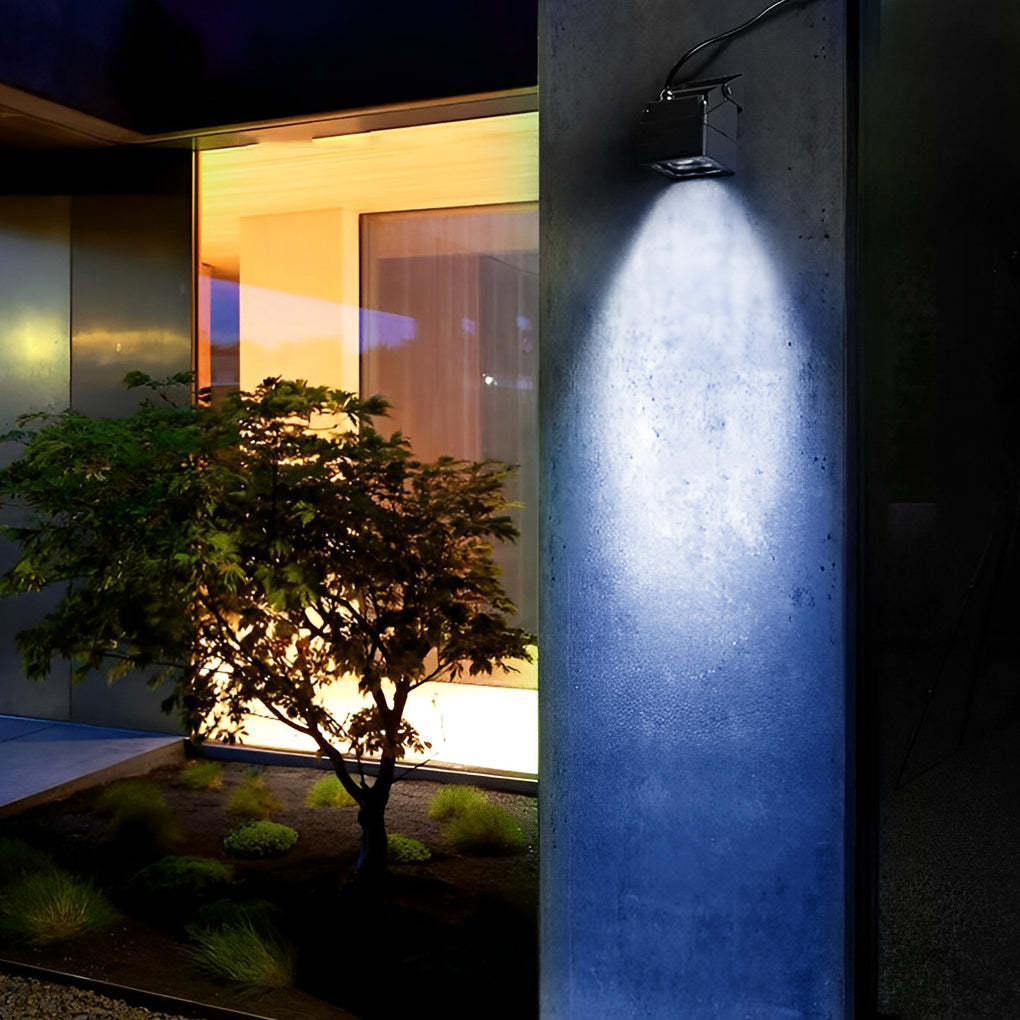 Black metal spotlight colorful outdoor wall lighting - modern — Blue Light