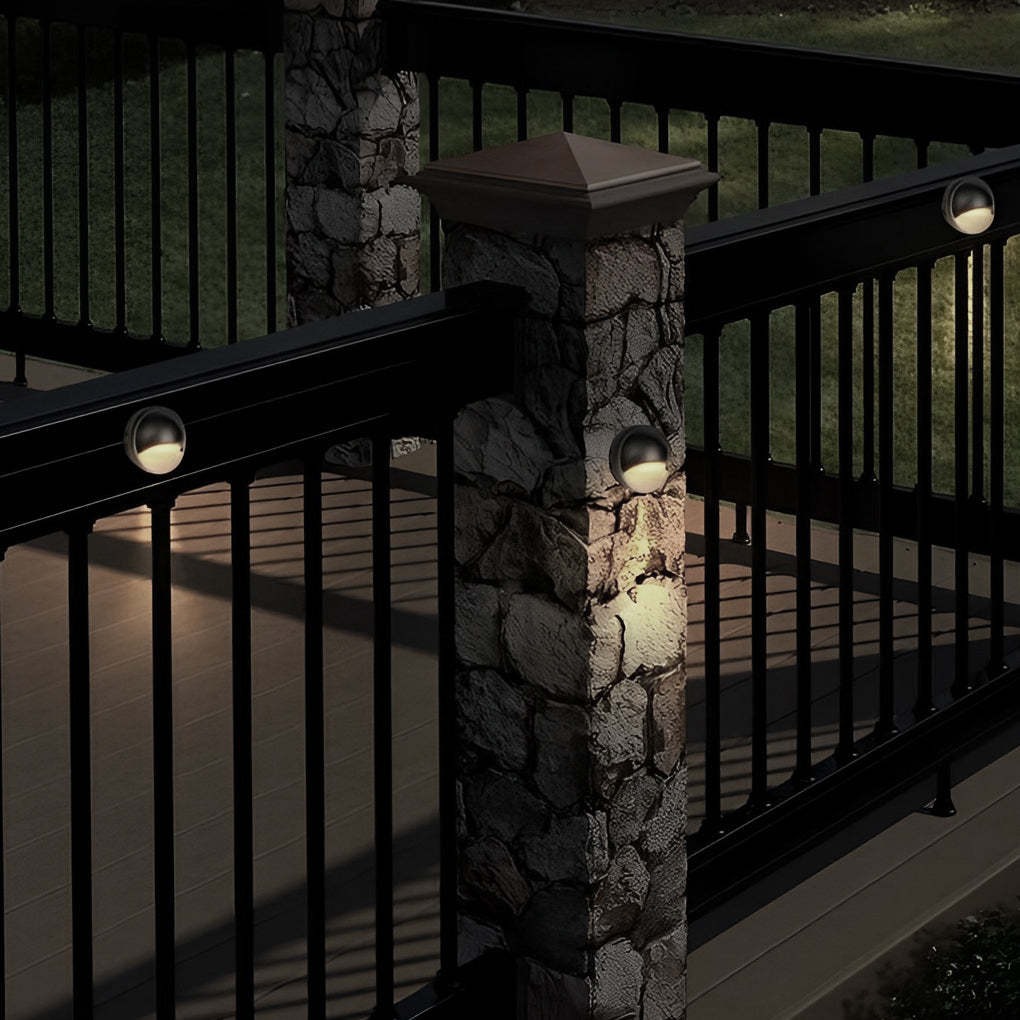 Hallf Moon 12-36V Low Voltage LED Deck Downward Lighting Wall Mounted Step Lights-Lighom