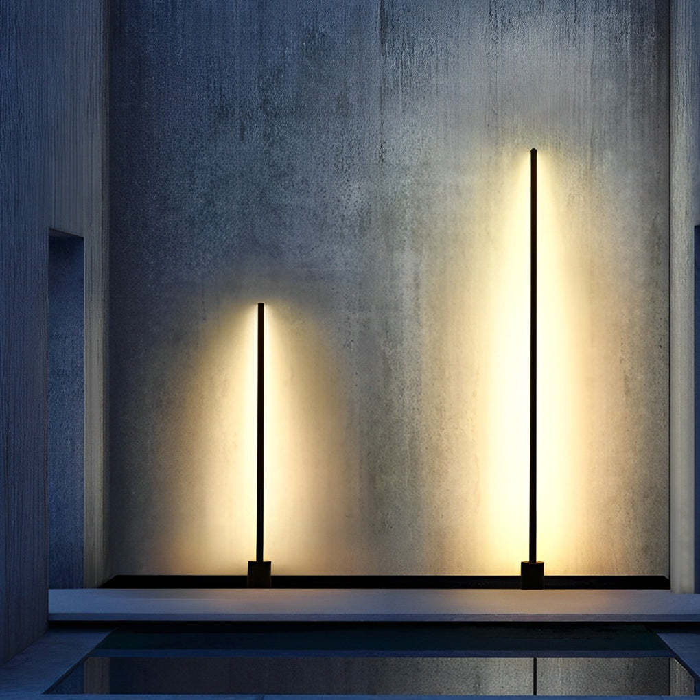 Minimalist Strip LED Waterproof Modern Outdoor Floor Lamp Lawn Lights-Lighom