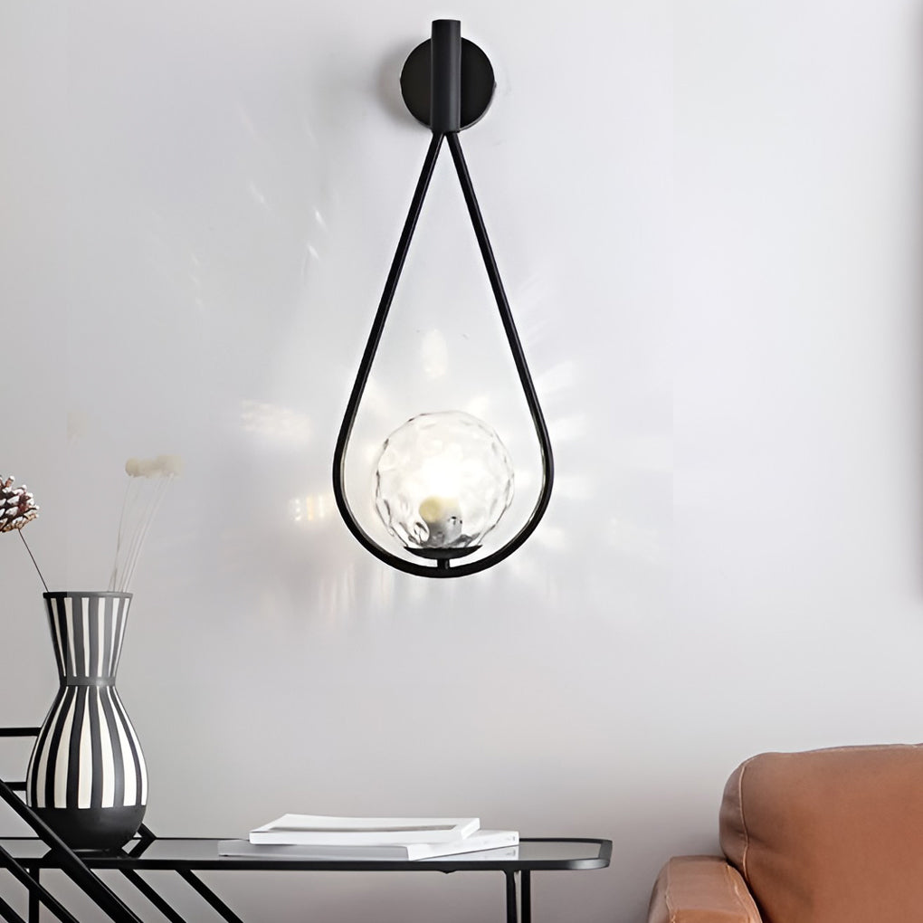 Water Drop Shaped LED Nordic Wall Lamp Wall Light Fixture Wall Sconce Lighting-Lighom