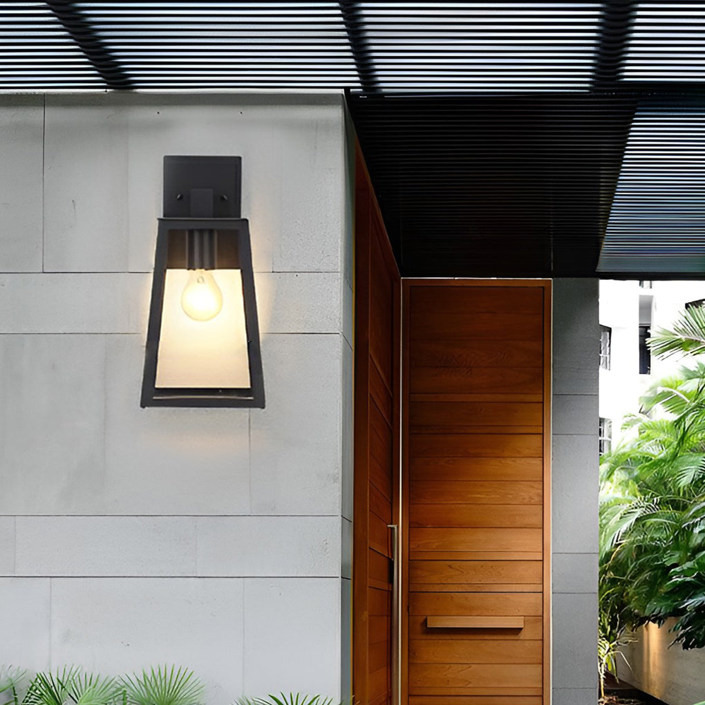 Trapezoidal Waterproof LED Vintage Outdoor Wall Light Wall Sconce Lighting-Lighom