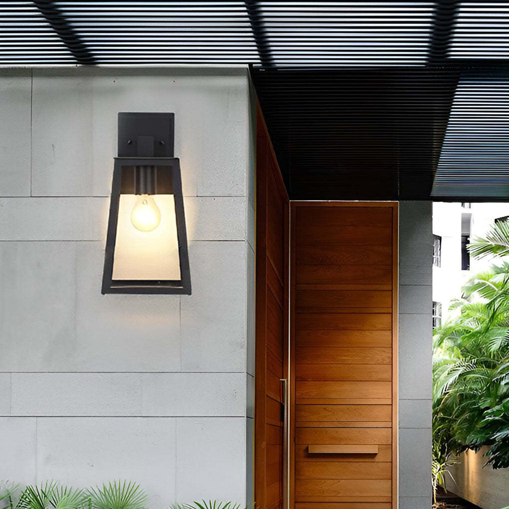Trapezoidal Waterproof LED Vintage Outdoor Wall Light Wall Sconce Lighting-Lighom