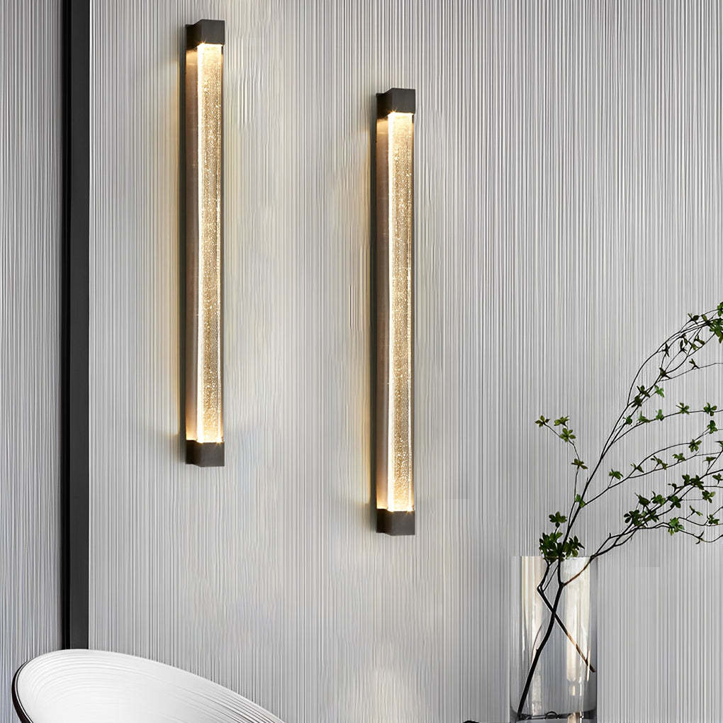 Lighom postmodern strip black led wall lights — Simple / Bronze