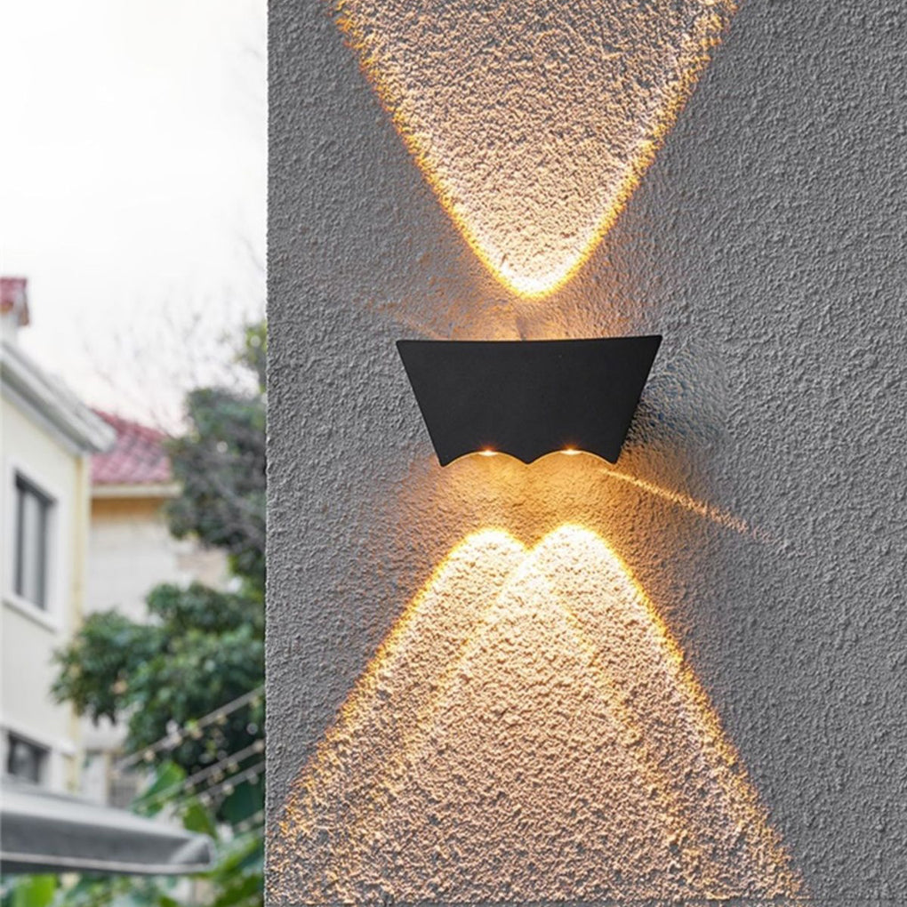 Creative Up and Down Lighting LED Waterproof Black Wall Washer Lights-Lighom