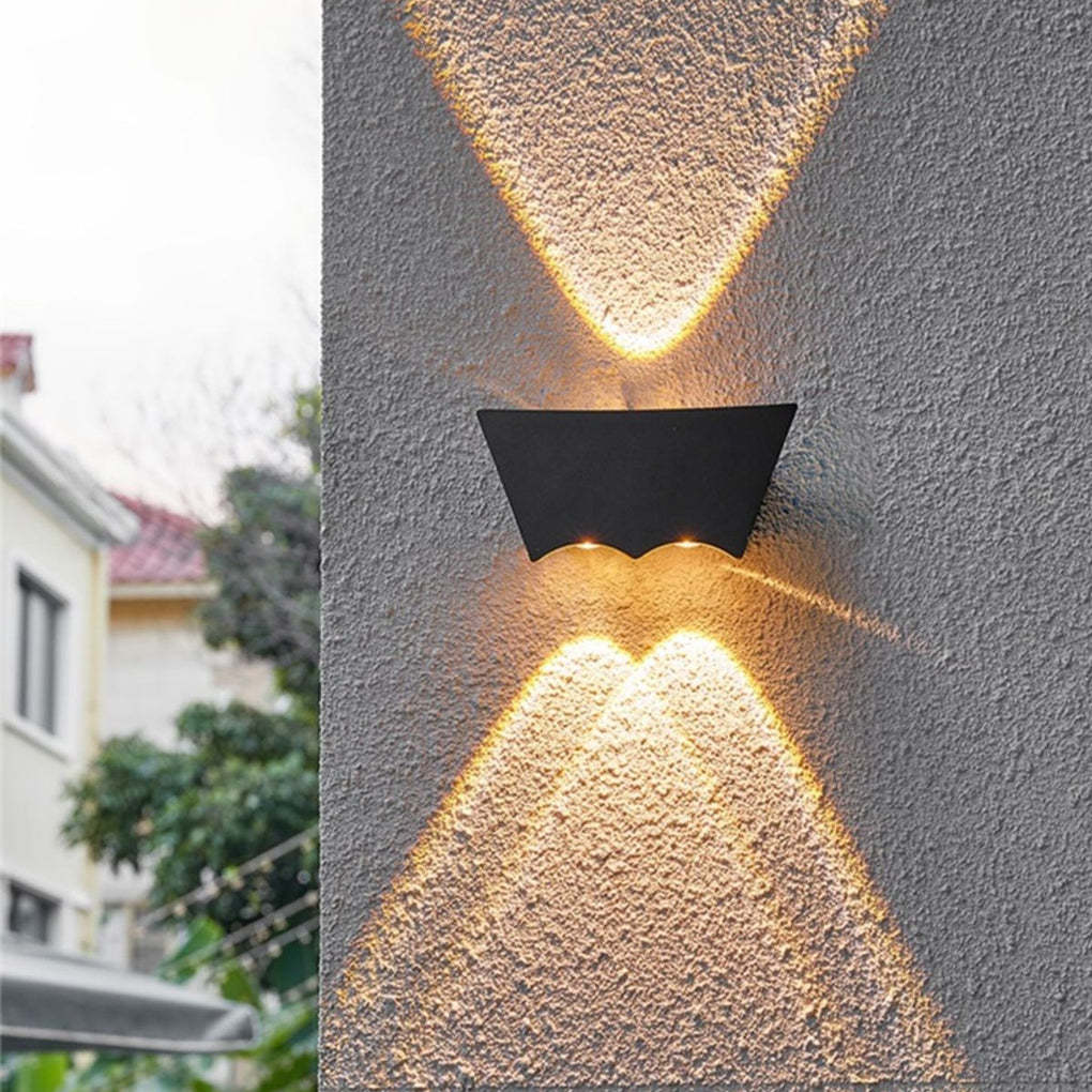 Creative Up and Down Lighting LED Waterproof Black Wall Washer Lights-Lighom