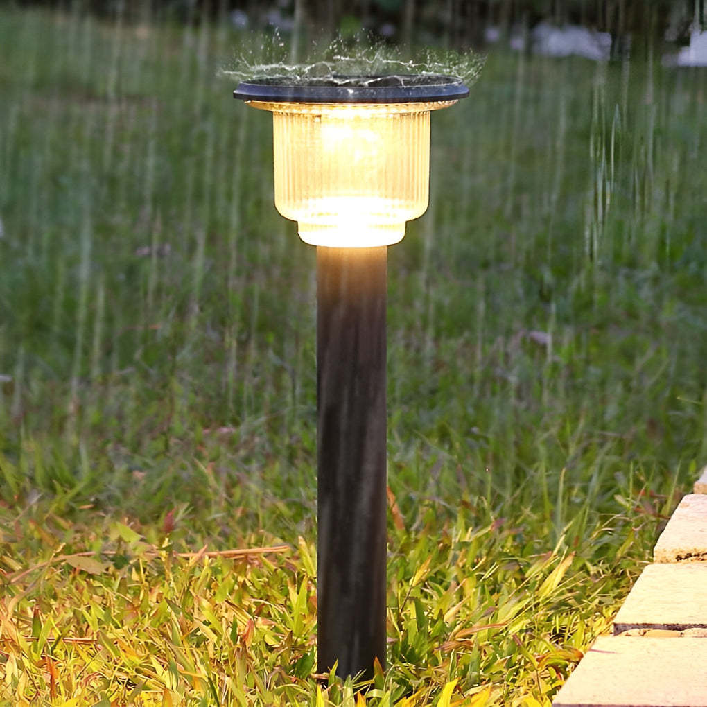 Creative Waterproof LED 3 Step Dimming Modern Solar Lawn Lights Path Light-Lighom