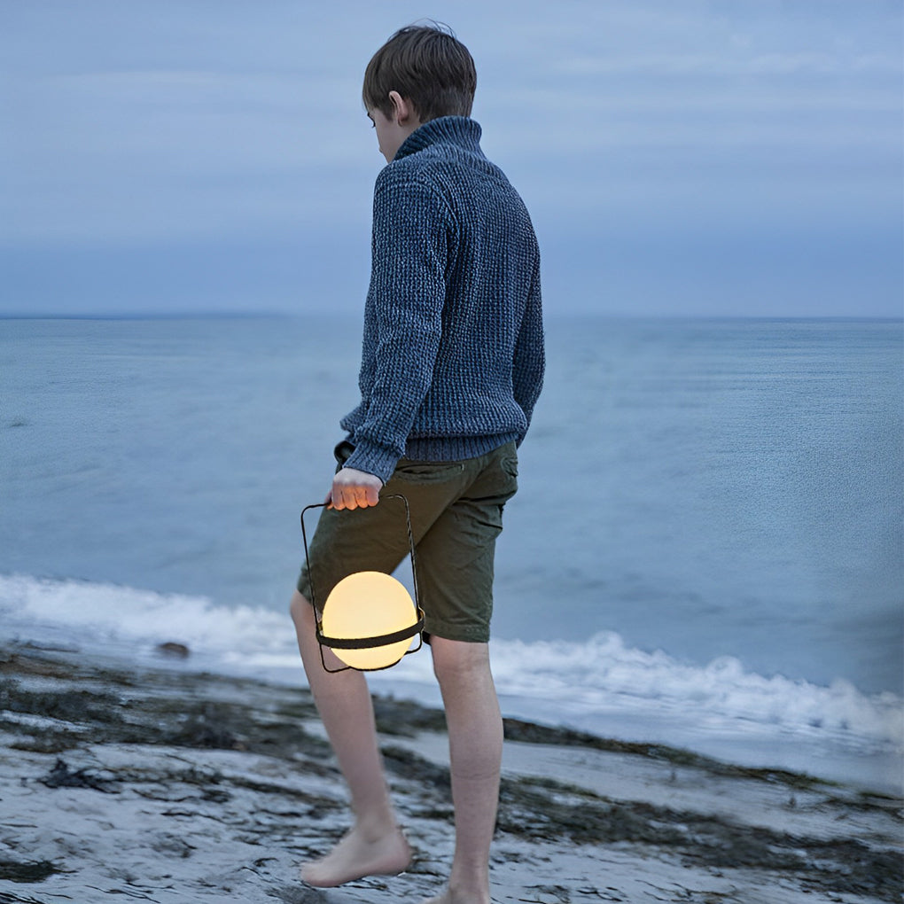Lighom modern portable ball synthetic outdoor lanterns & lamps — Moon