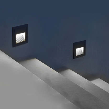 Visual Comfort Wall Recessed LED 3W Aluminum Modern Architectural Step Lights-Lighom