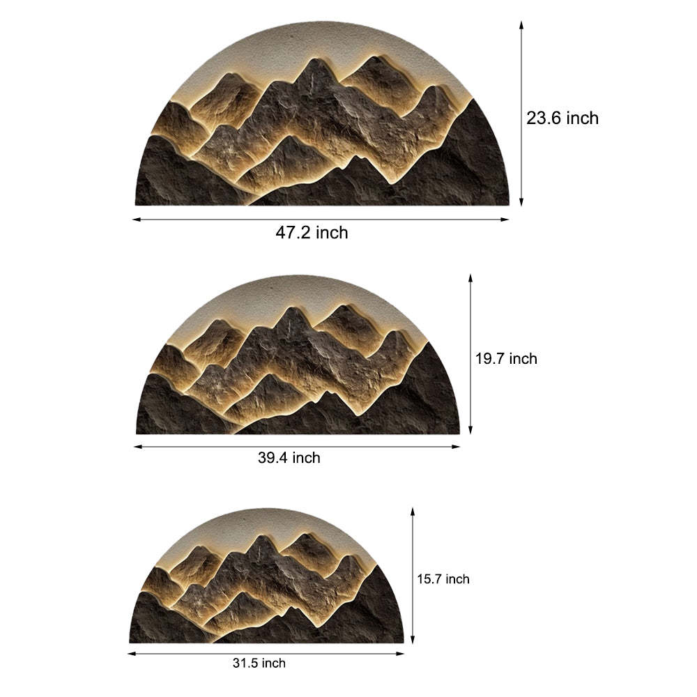 Semicircular LED Lighting Wall Decorative Painting-Lighom