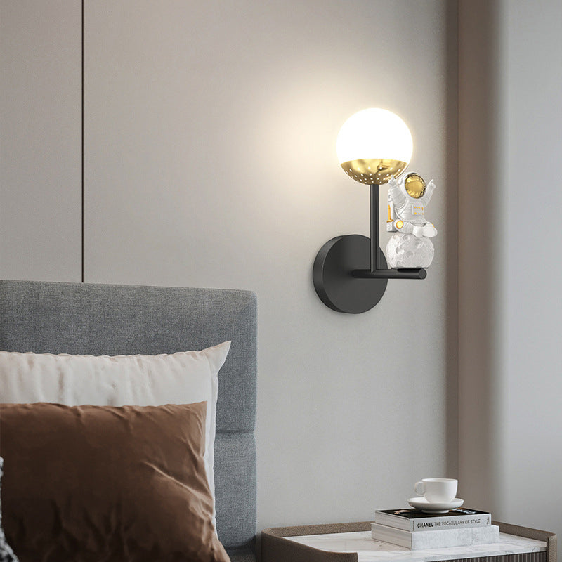 Moon Astronaut Decor Three Step Dimming Modern LED Wall Lights Fixture-Lighom