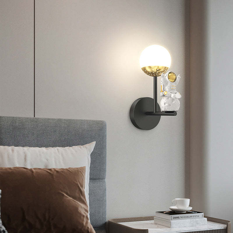 Moon Astronaut Decor Three Step Dimming Modern LED Wall Lights Fixture-Lighom
