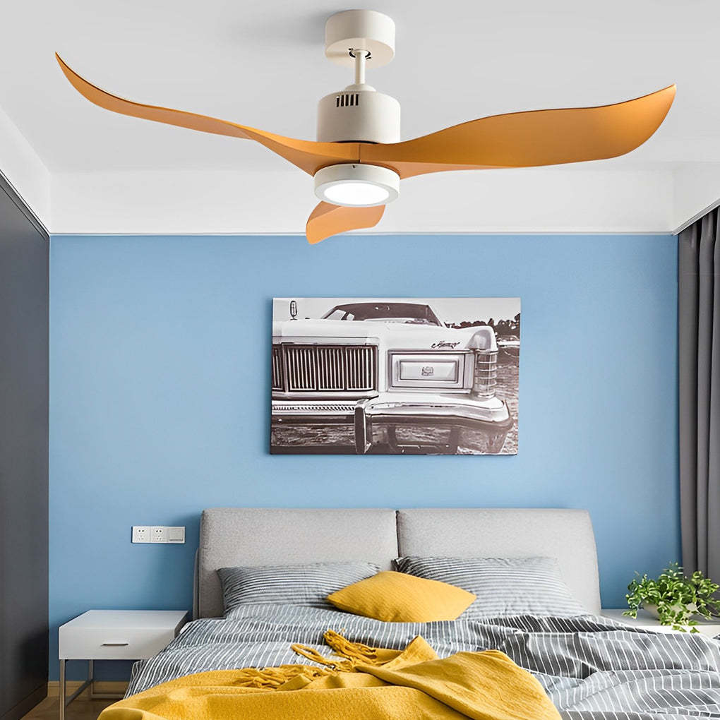 3-Blade Mute Intelligent Remote LED Nordic Fan