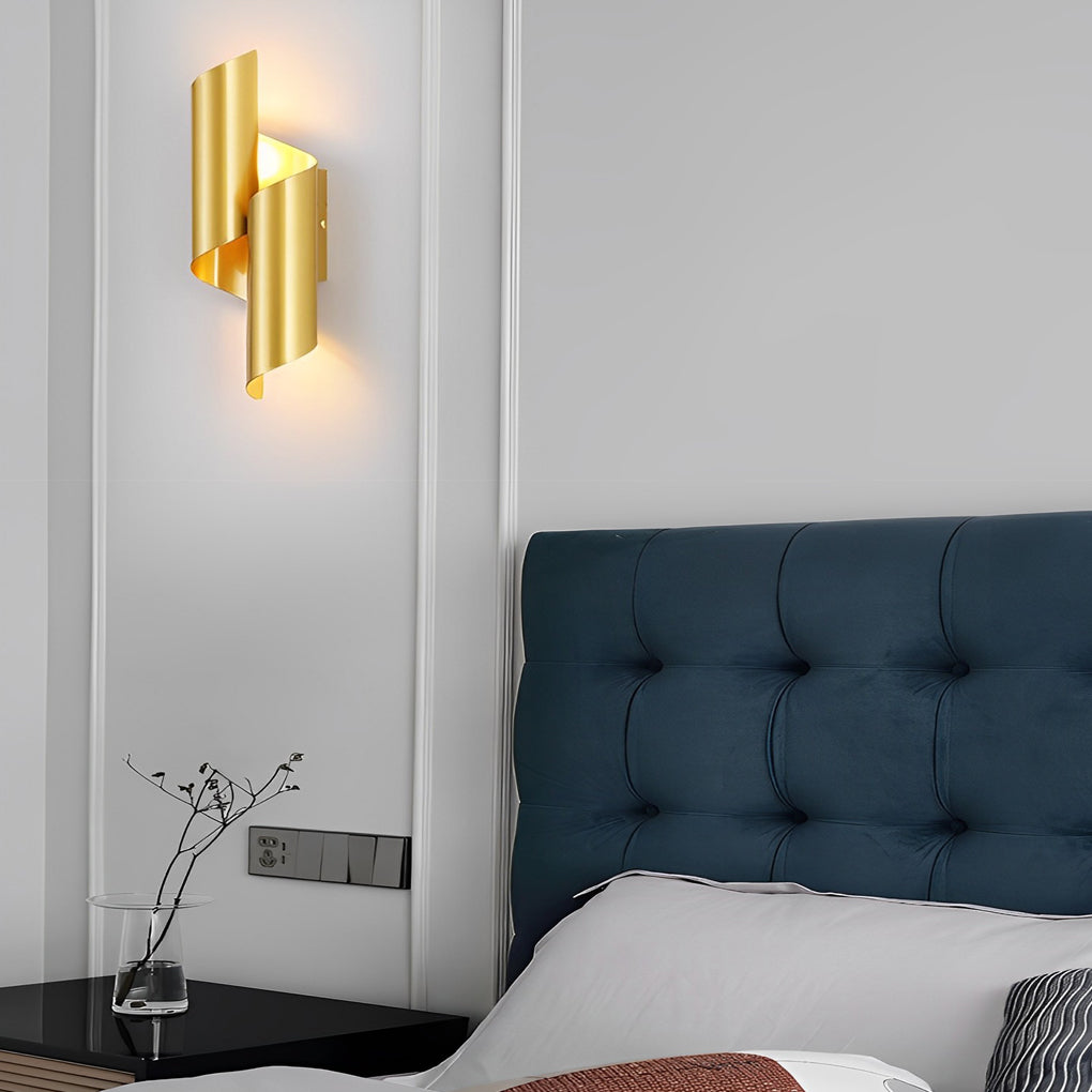 2pcs Symmetrical Creative Up And Down Lighting Modern Wall Light Fixture-Lighom