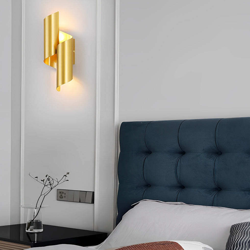 2pcs Symmetrical Creative Up And Down Lighting Modern Wall Light Fixture-Lighom
