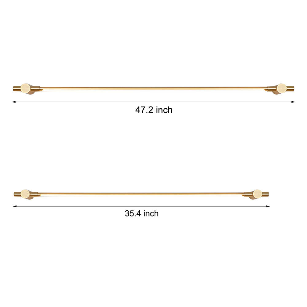 Brass Linear LED Bathroom Vanity Light