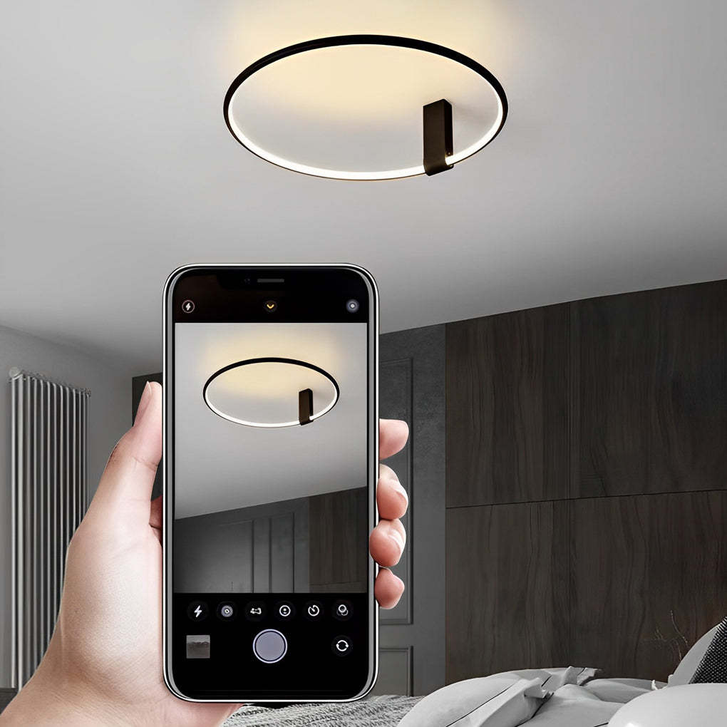 Minimalist Dimming Black Modern Ceiling Light